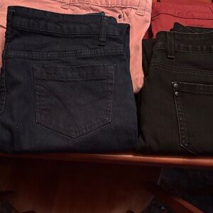 Stylish Dark Blue and Black Jeans